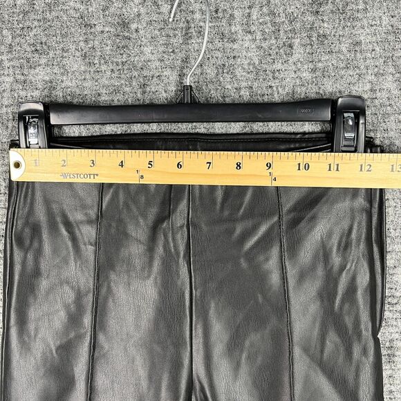 Zara‎ Pants Size Small Buttery Faux Leather Slim Jogger Zip Cuff Business Casual - Picture 9 of 12
